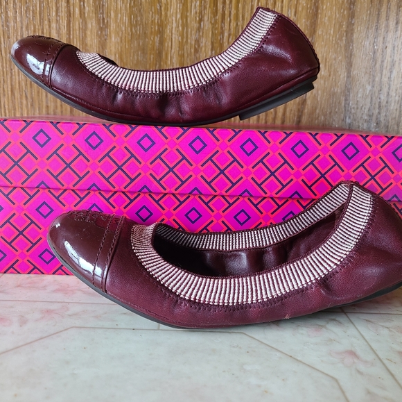 Tory Burch "Gabby" Calf Leather Ballet Flats Size 6 ~ EUC - Picture 5 of 9